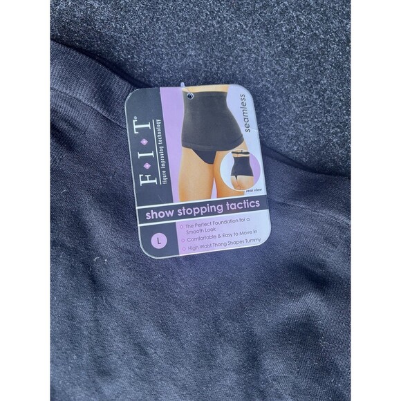 NWT FIT Figure Improving Technology Black Women Size Large Soft - Picture 2 of 3